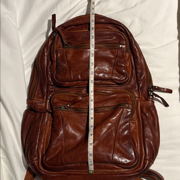 Spaghetti Western Brown Leather Backpack - Picture 3 of 4